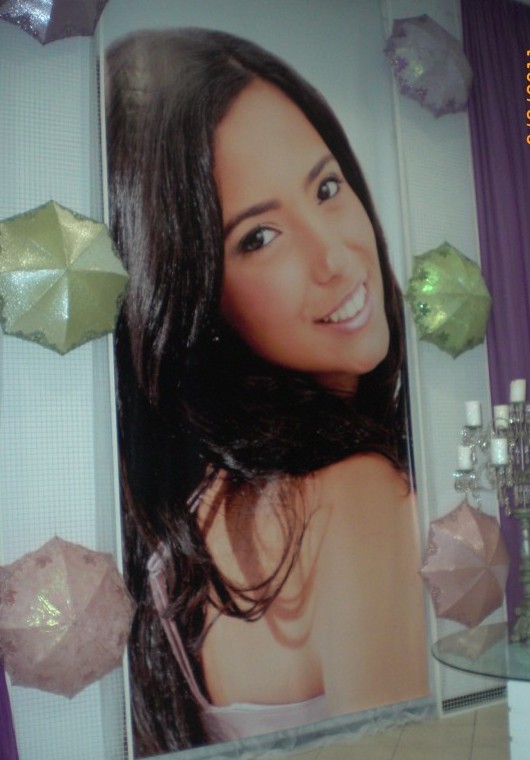 Banner de Dayana, filha do cantor Latino.